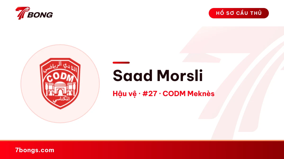 Saad Morsli — CODM Meknès