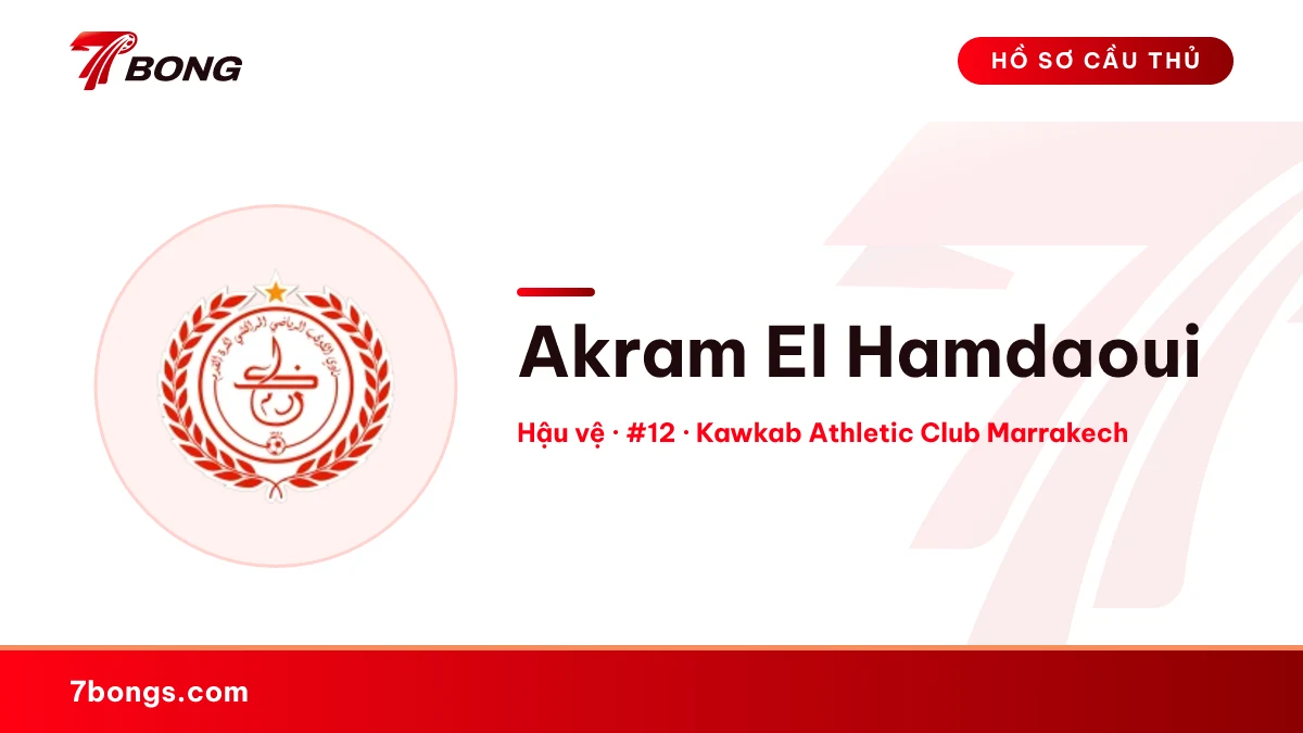 Akram  El Hamdaoui — Kawkab Athletic Club Marrakech