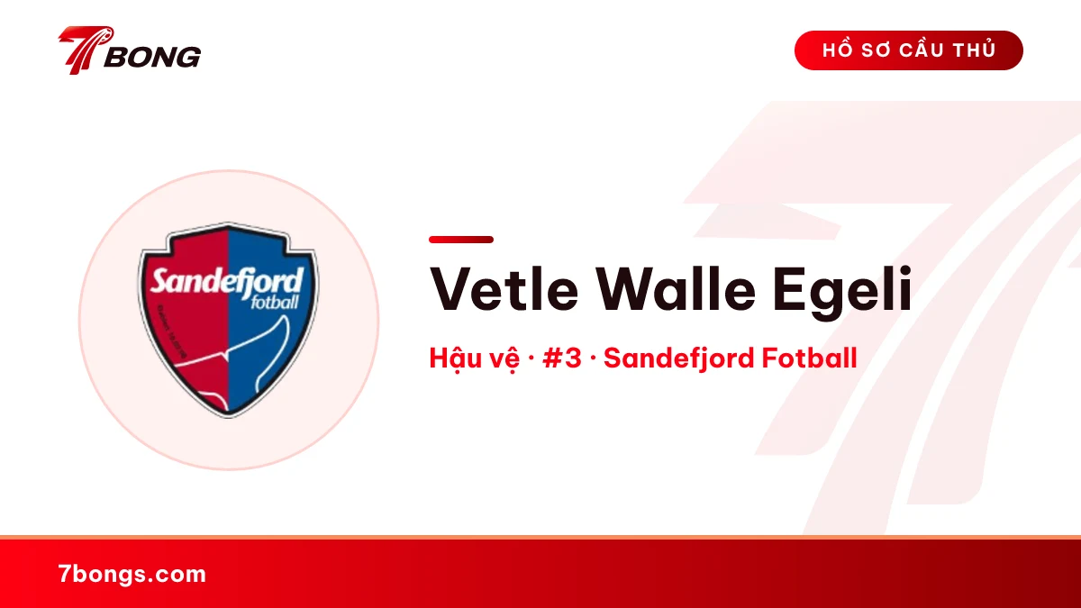 Vetle Walle Egeli — Sandefjord Fotball