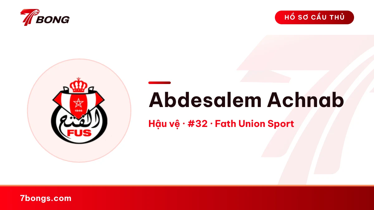 Abdesalem Achnab — Fath Union Sport
