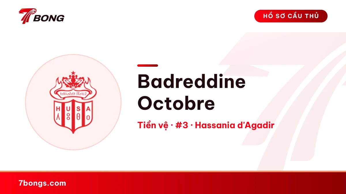 Badreddine Octobre — Hassania d'Agadir