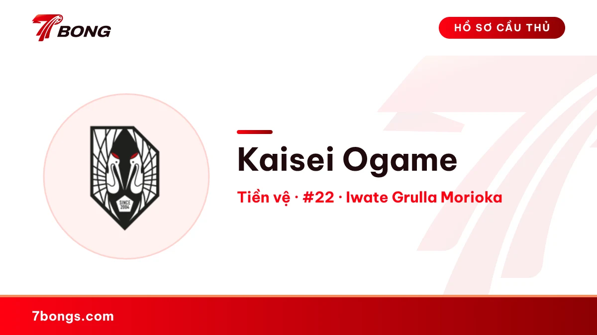 Kaisei Ogame — Iwate Grulla Morioka