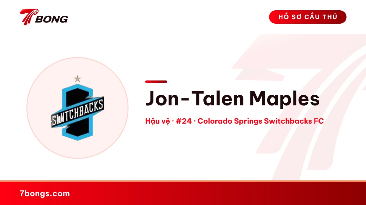 Jon-Talen Maples — Colorado Springs Switchbacks FC
