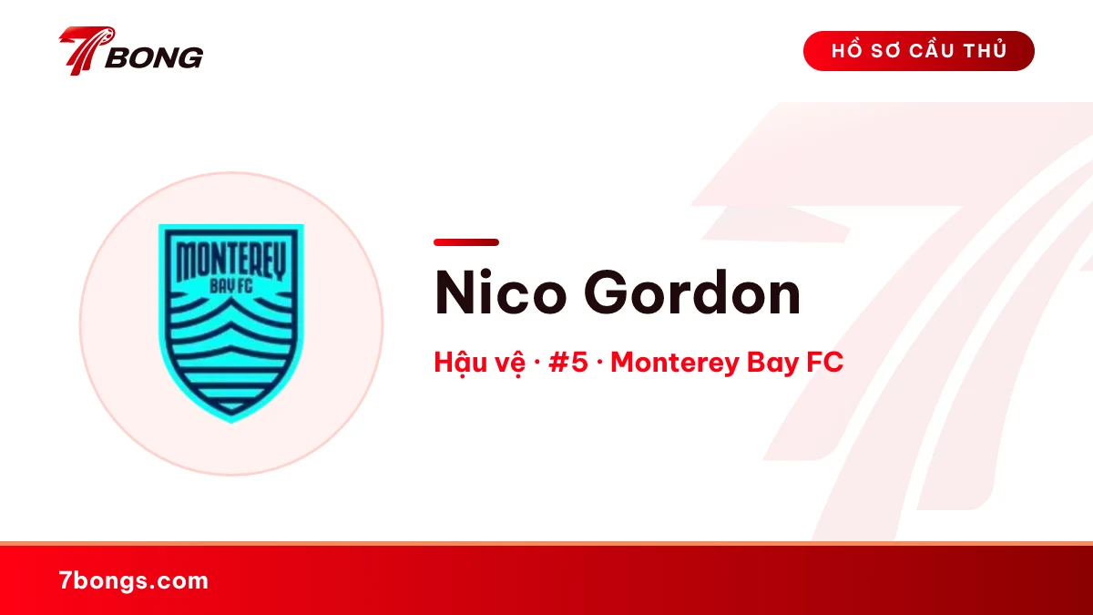 Nico Gordon — Monterey Bay FC