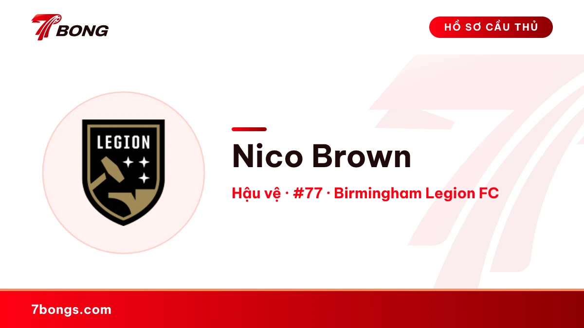 Nico Brown — Birmingham Legion FC