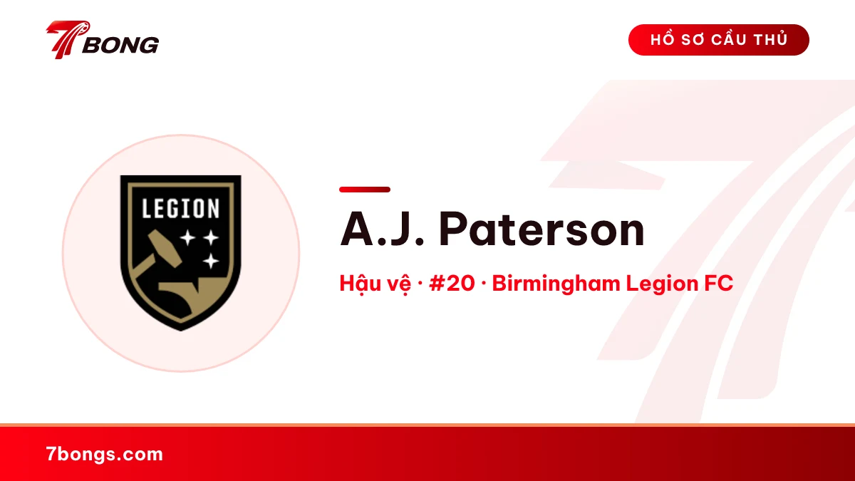 A.J. Paterson — Birmingham Legion FC