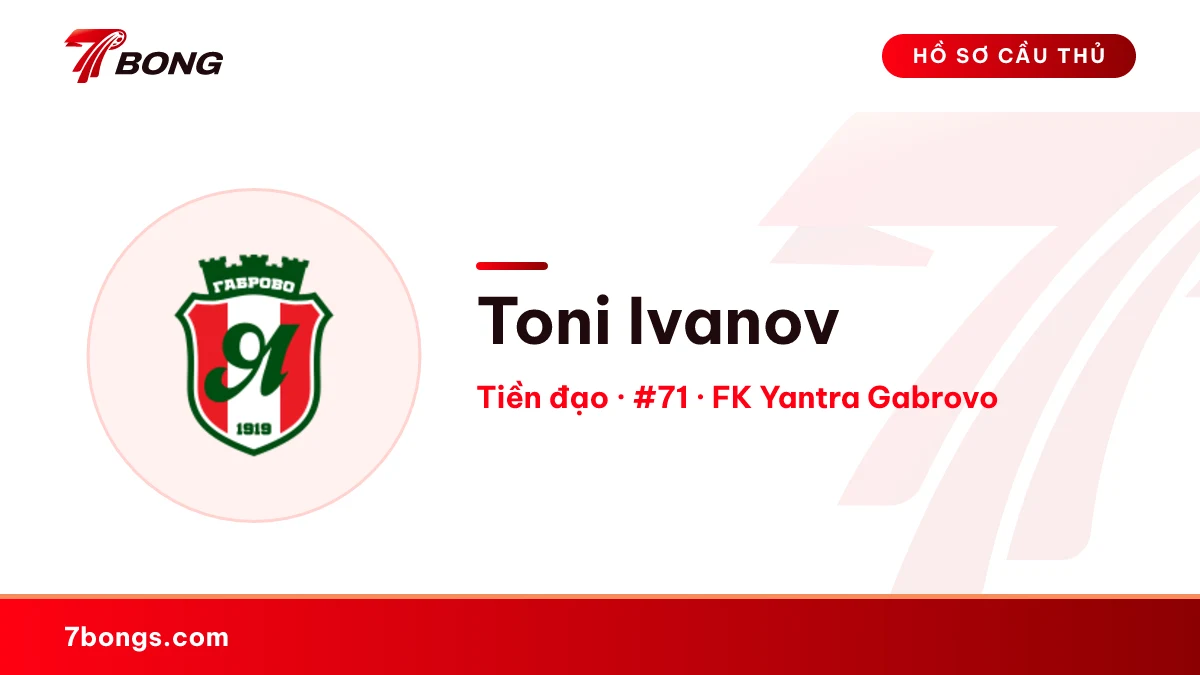 Toni Ivanov — FK Yantra Gabrovo