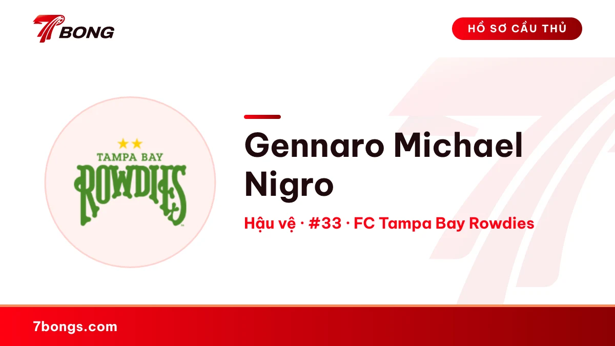 Gennaro Michael Nigro — FC Tampa Bay Rowdies