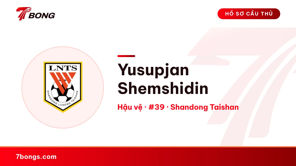 Yusupjan Shemshidin — Shandong Taishan