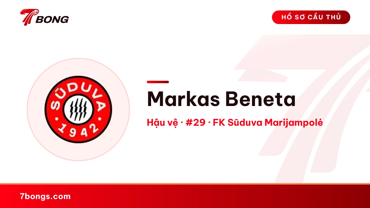 Markas Beneta — FK Sūduva Marijampolė
