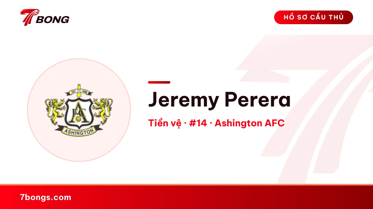 Jeremy Perera — Ashington AFC
