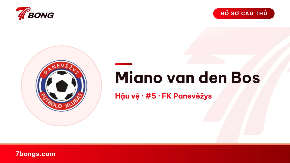 Miano van den Bos — FK Panevėžys