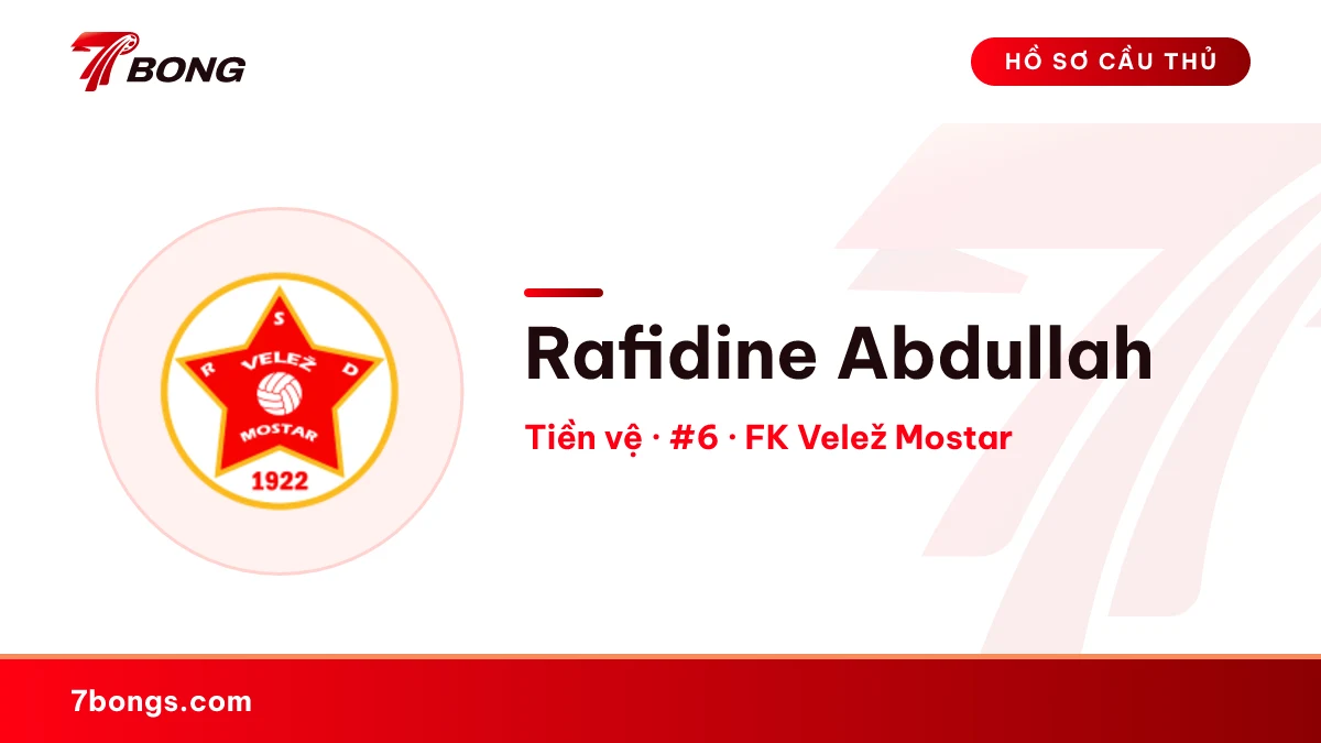 Rafidine Abdullah — FK Velež Mostar