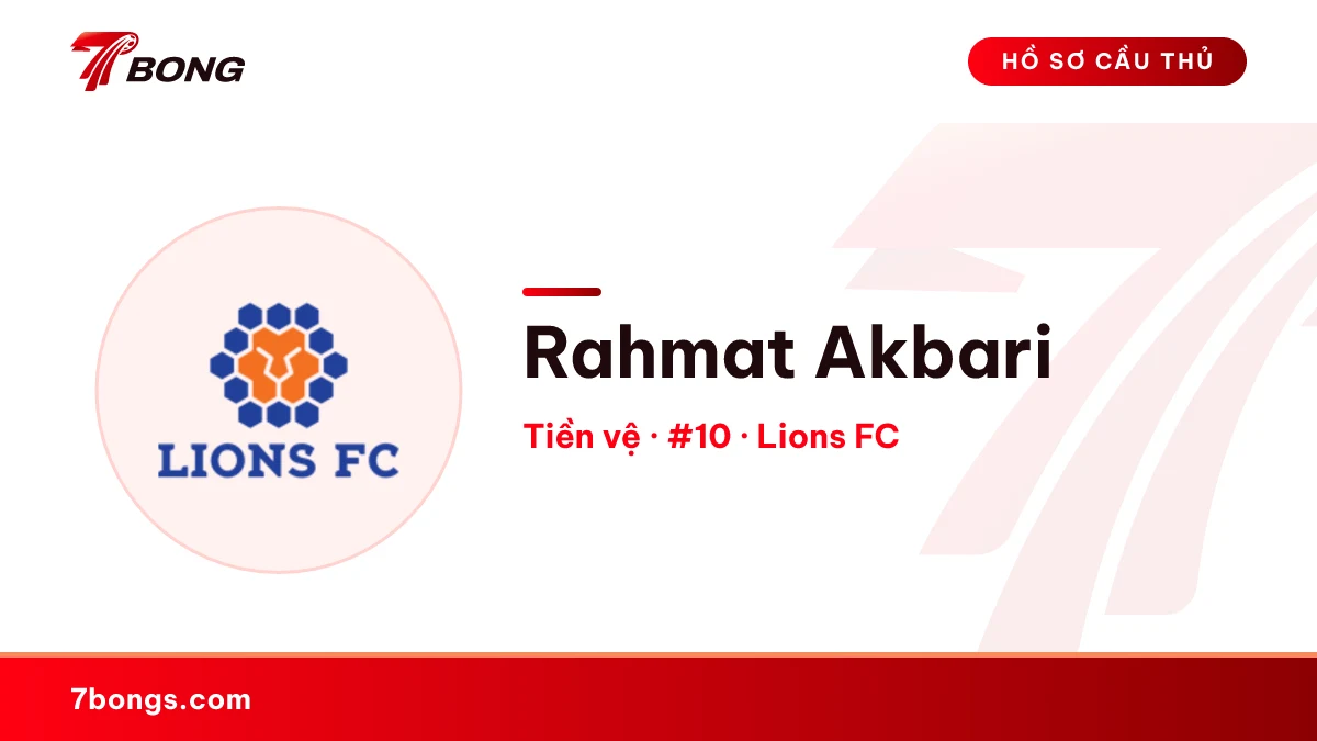 Rahmat Akbari — Lions FC