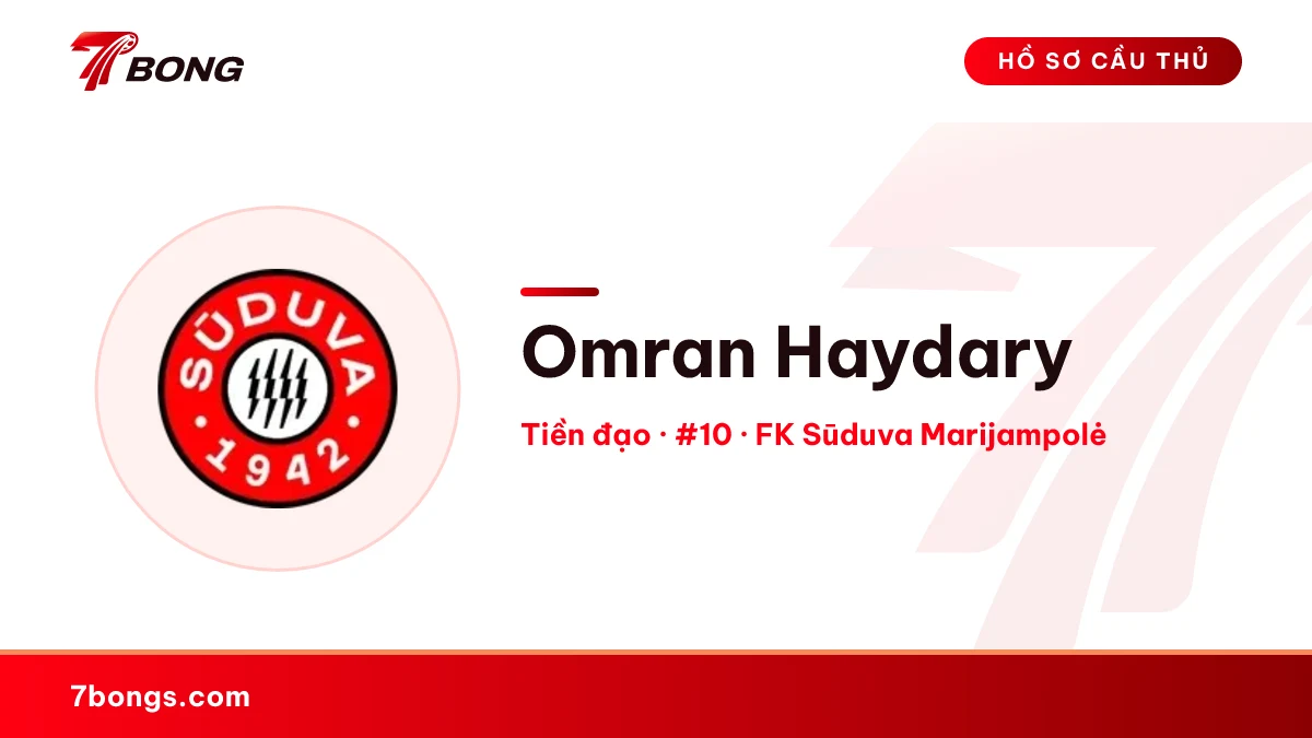 Omran Haydary — FK Sūduva Marijampolė