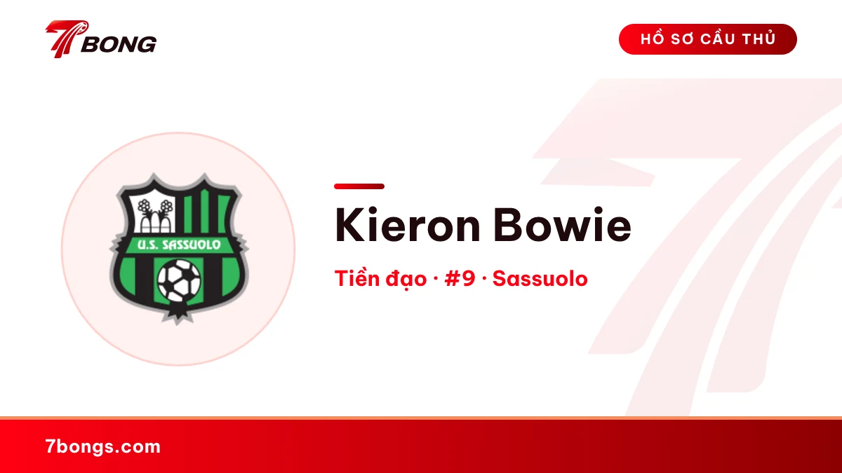 Kieron Bowie — Sassuolo