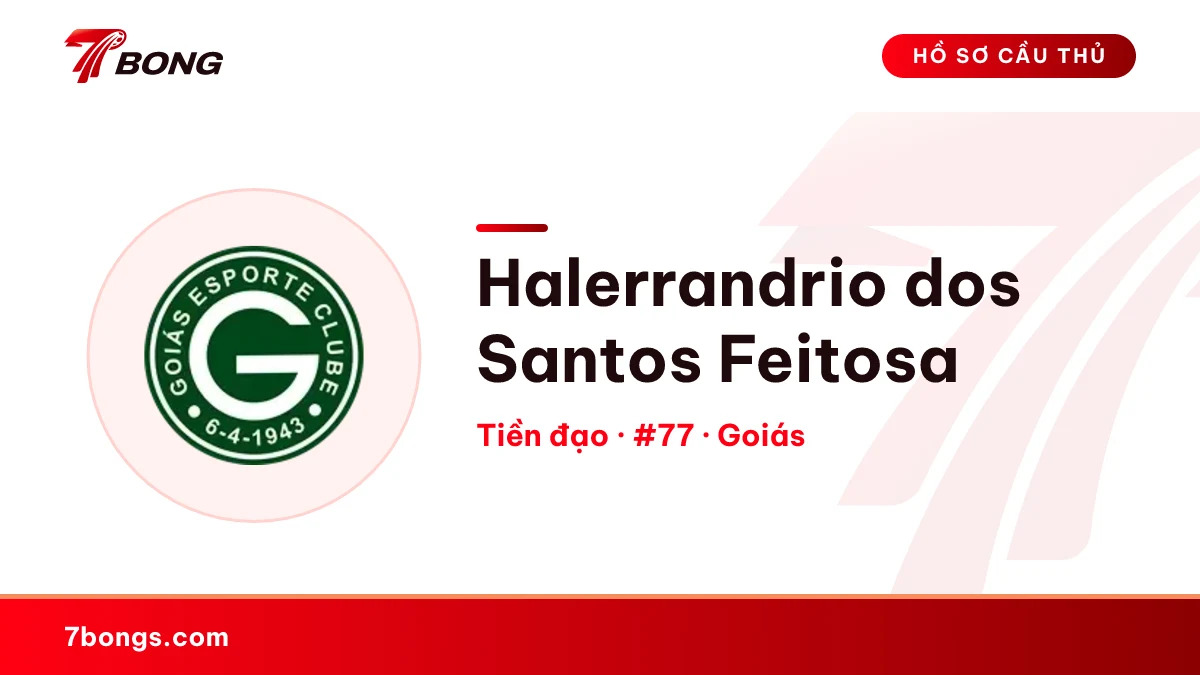 Halerrandrio dos Santos Feitosa — Goiás