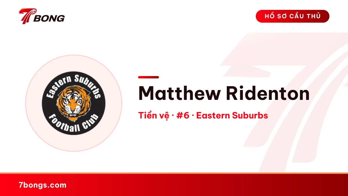 Matthew Ridenton — Eastern Suburbs
