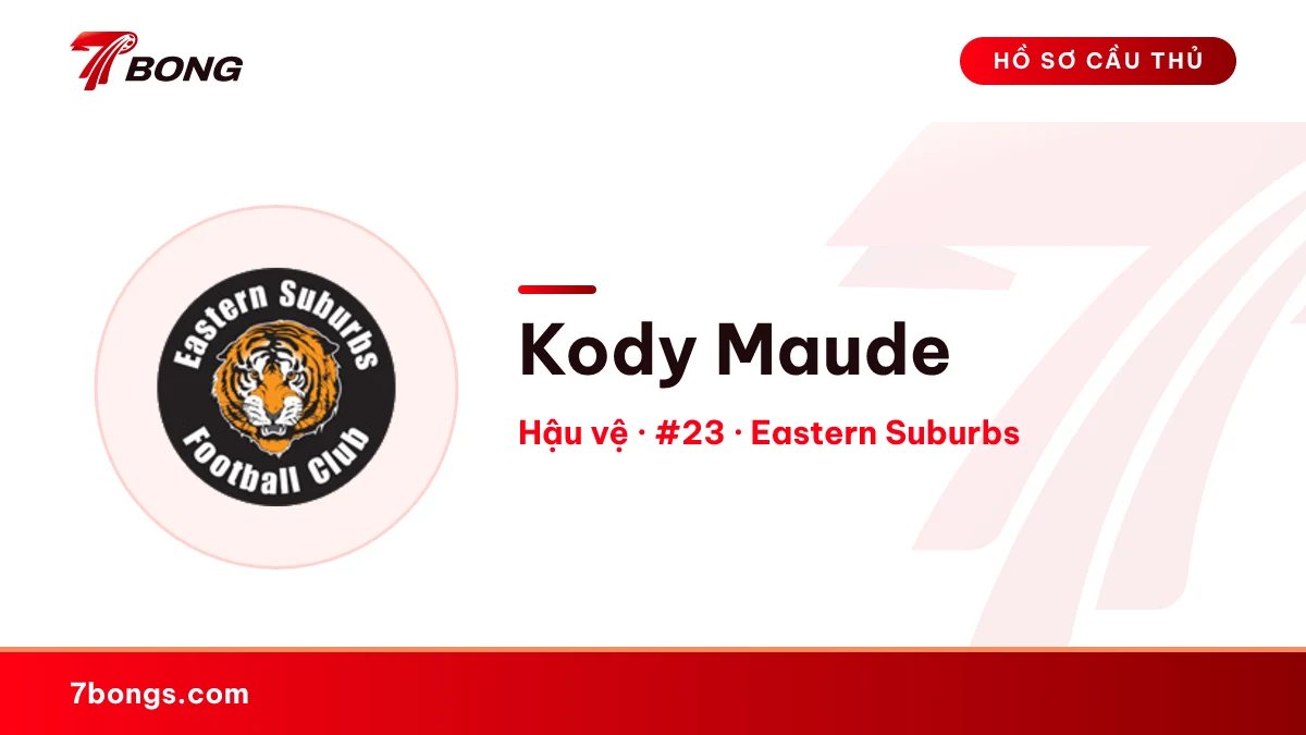 Kody Maude — Eastern Suburbs
