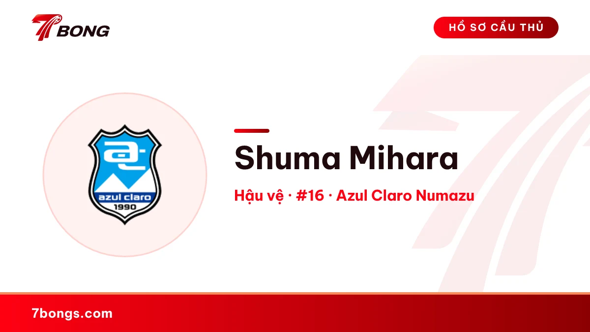 Shuma Mihara — Azul Claro Numazu
