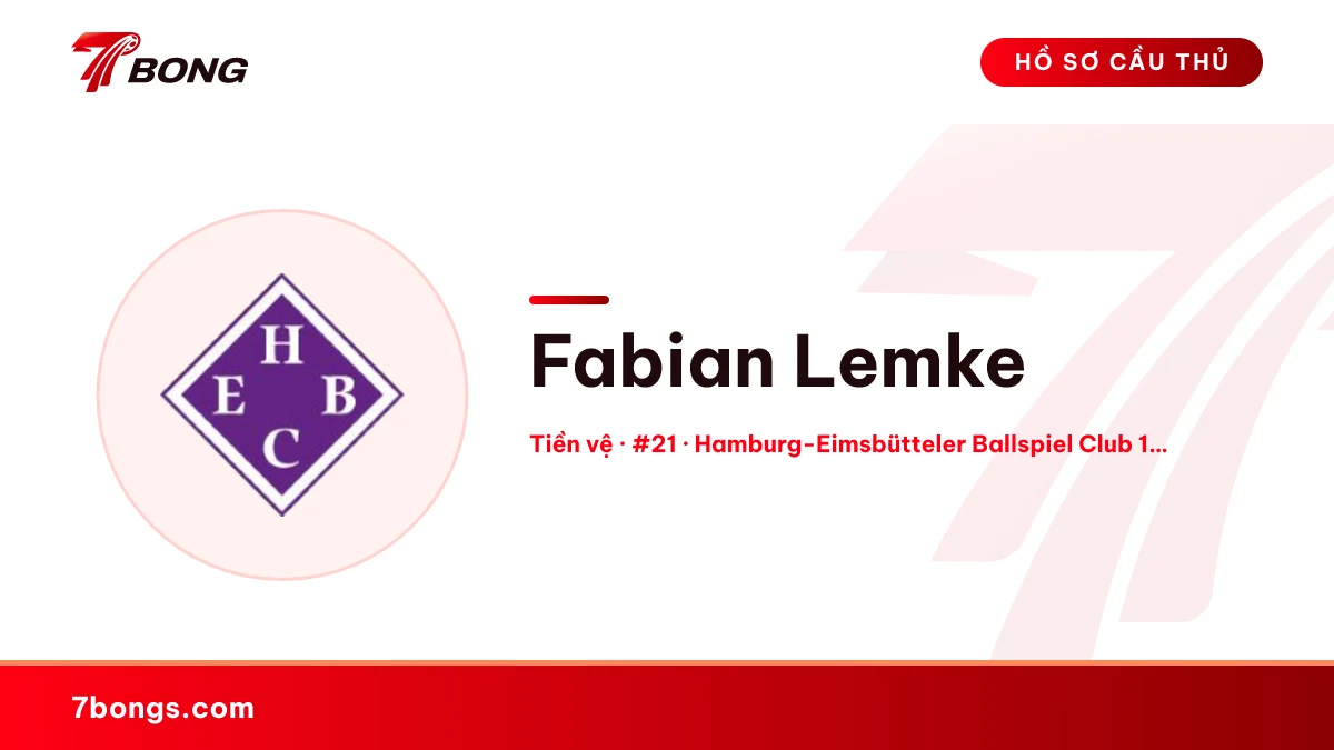 Fabian  Lemke — Hamburg-Eimsbütteler Ballspiel Club 1911