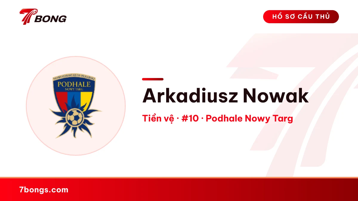Arkadiusz Nowak — Podhale Nowy Targ