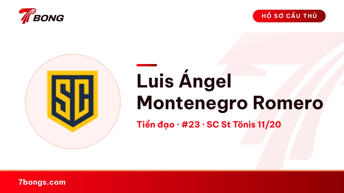 Luis Ángel Montenegro Romero — SC St Tönis 11/20
