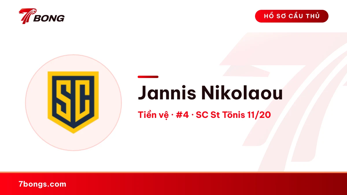 Jannis Nikolaou — SC St Tönis 11/20