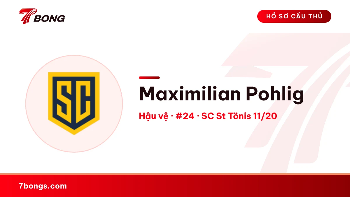 Maximilian Pohlig — SC St Tönis 11/20