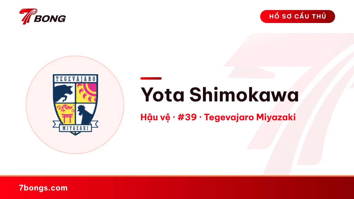 Yota Shimokawa — Tegevajaro Miyazaki