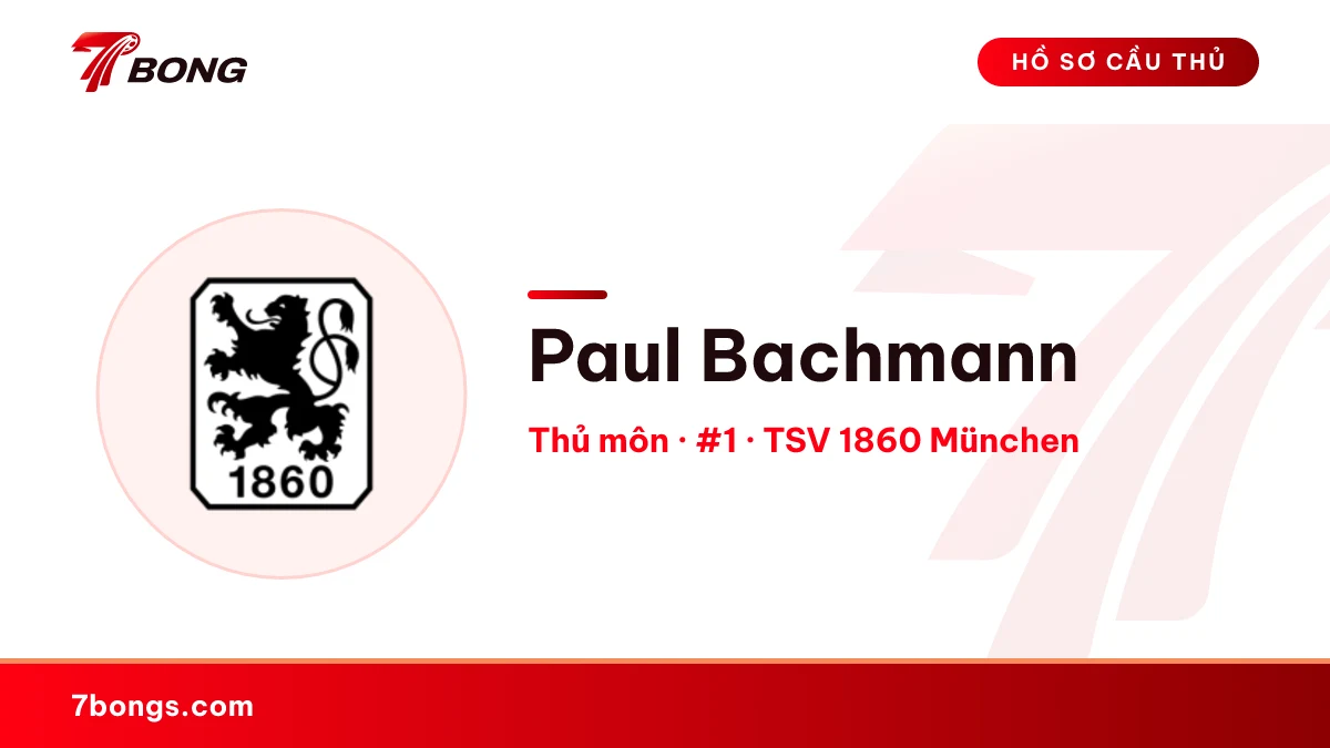 Paul Bachmann — TSV 1860 München