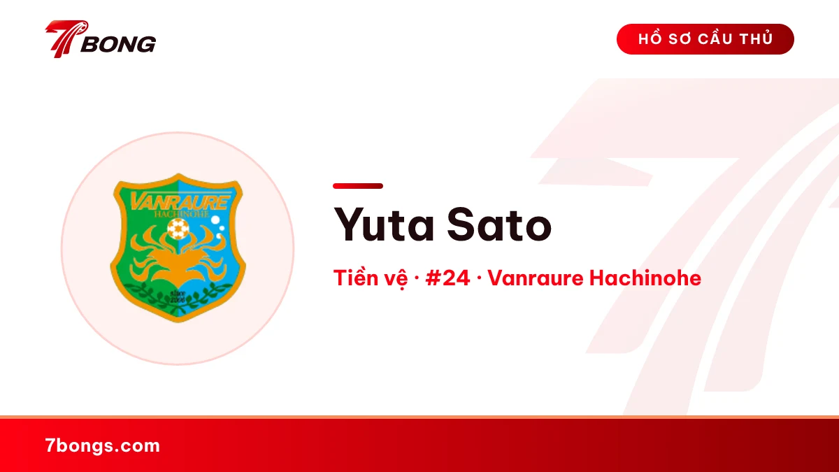 Yuta Sato — Vanraure Hachinohe