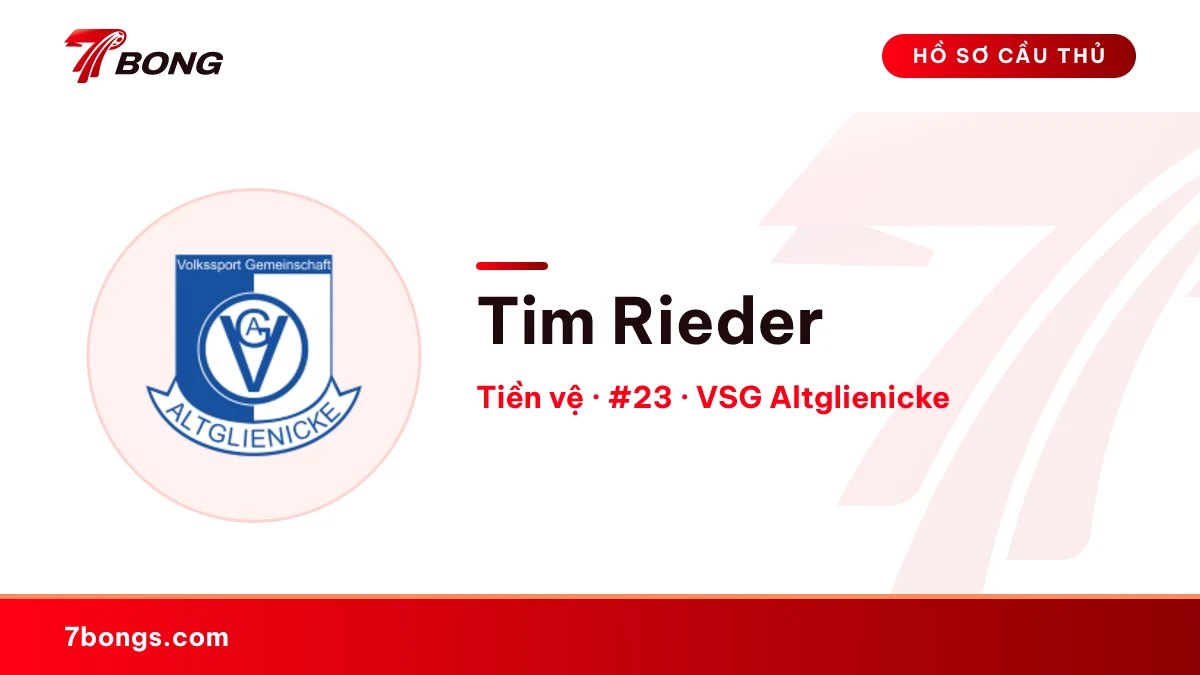 Tim Rieder — VSG Altglienicke