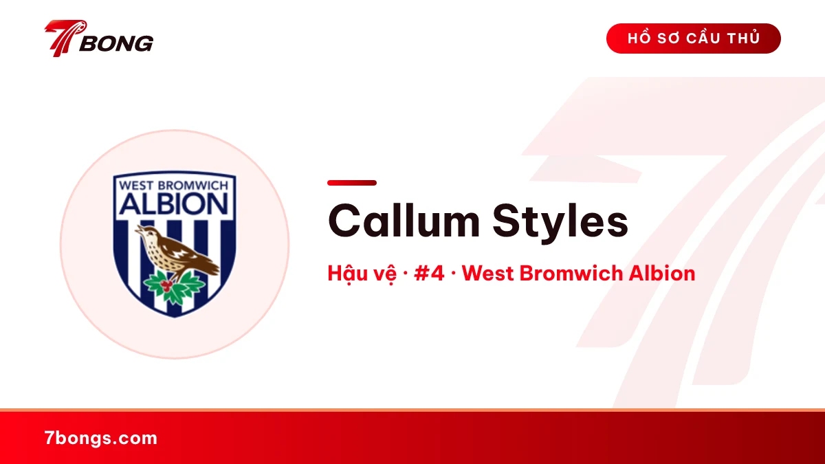 Callum Styles — West Bromwich Albion