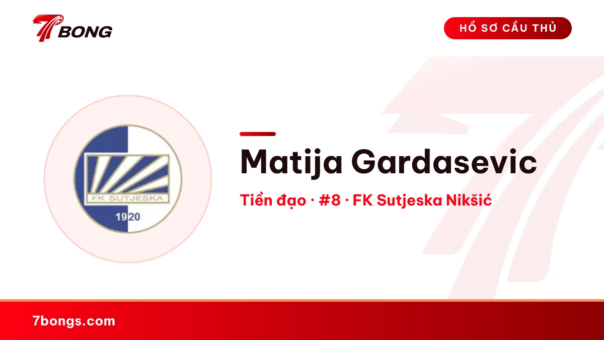 Matija Gardasevic — FK Sutjeska Nikšić