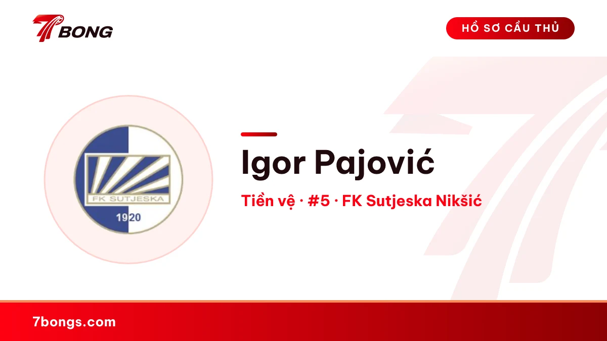 Igor Pajović — FK Sutjeska Nikšić