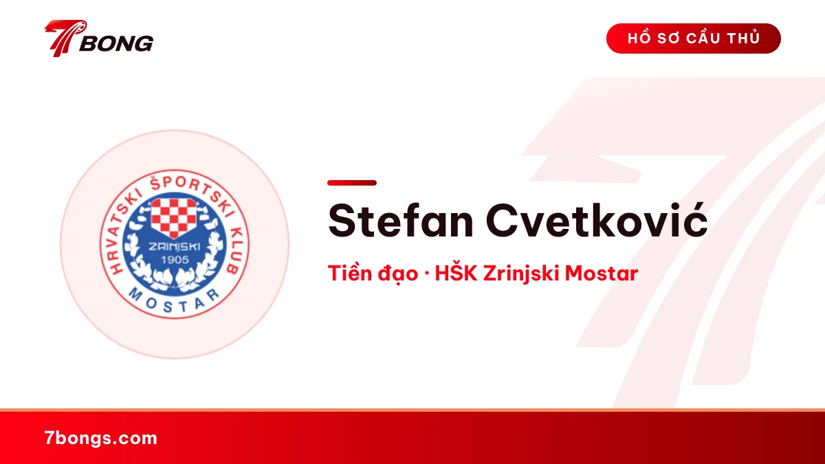 Stefan Cvetković — HŠK Zrinjski Mostar