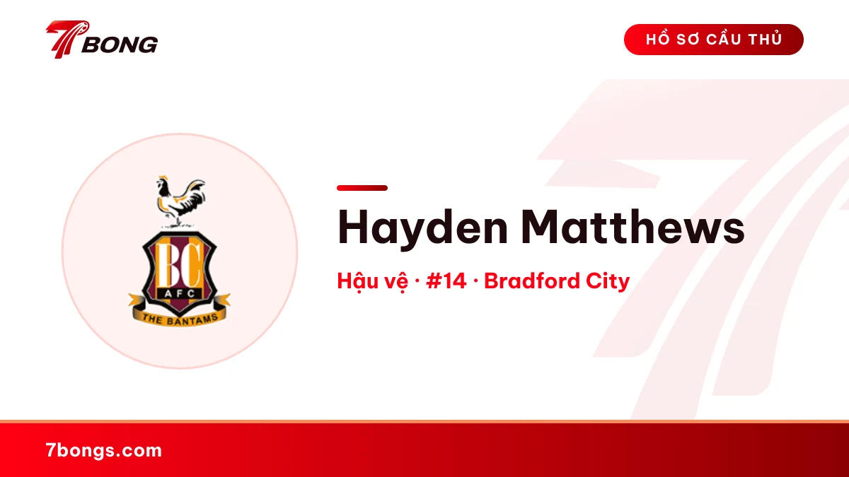 Hayden Matthews — Bradford City