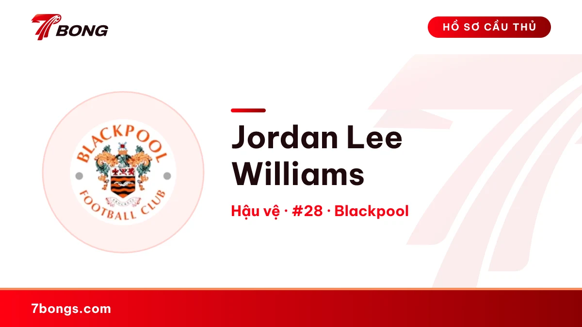 Jordan Lee Williams — Blackpool
