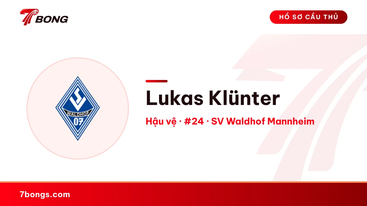 Lukas Klünter — SV Waldhof Mannheim