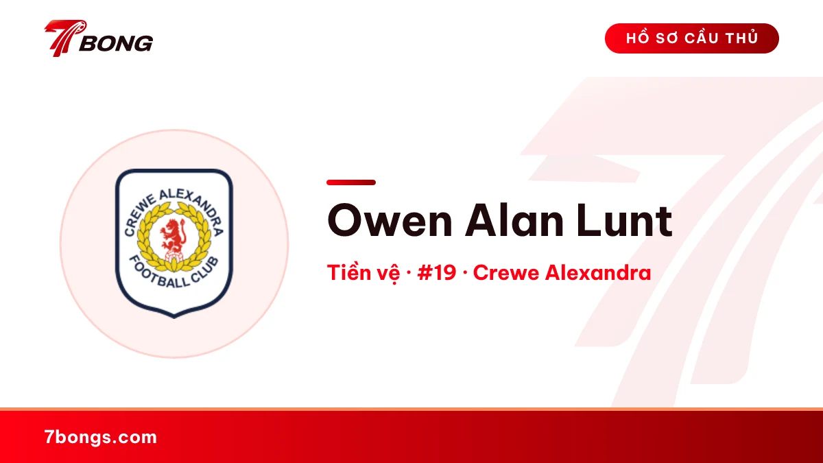 Owen Alan Lunt — Crewe Alexandra