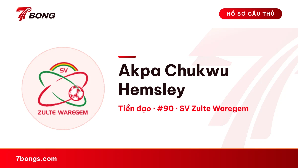 Akpa Chukwu Hemsley — SV Zulte Waregem
