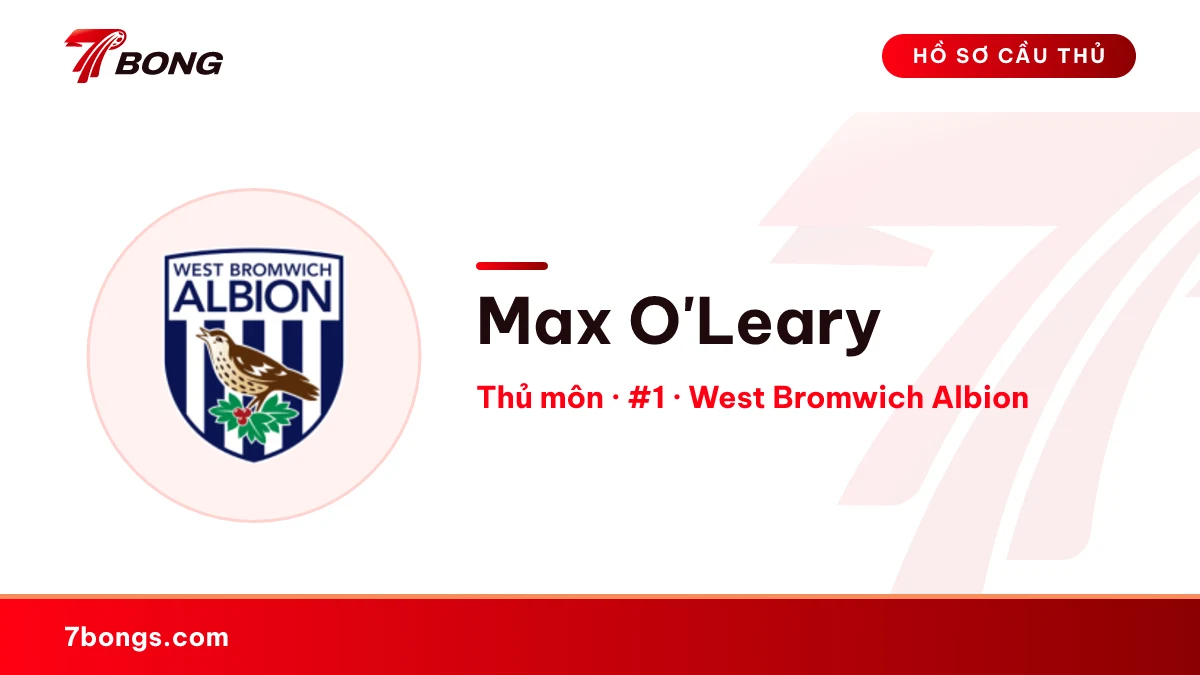 Max O'Leary — West Bromwich Albion