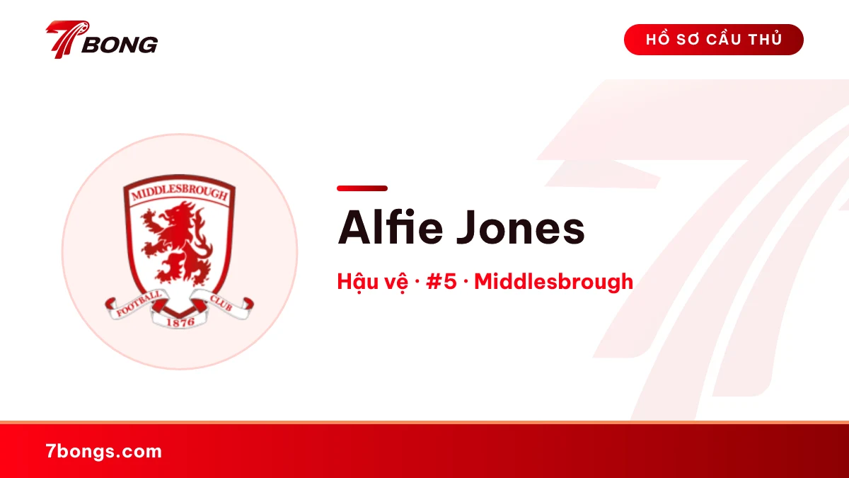 Alfie Jones — Middlesbrough