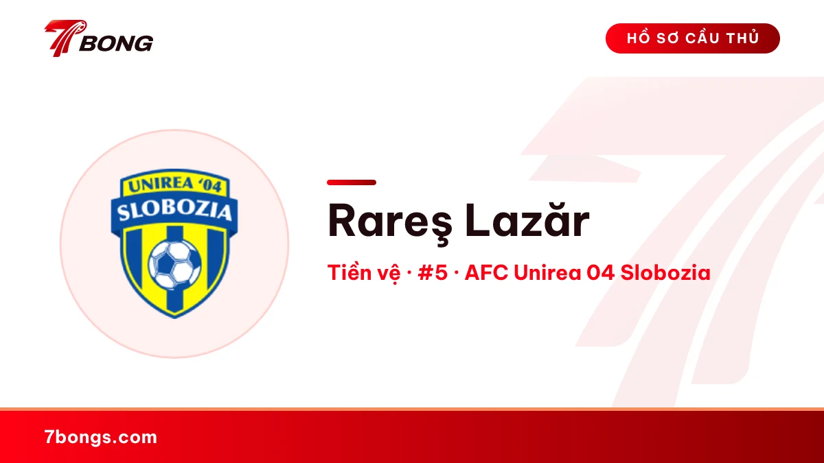 Rareş Lazăr — AFC Unirea 04 Slobozia