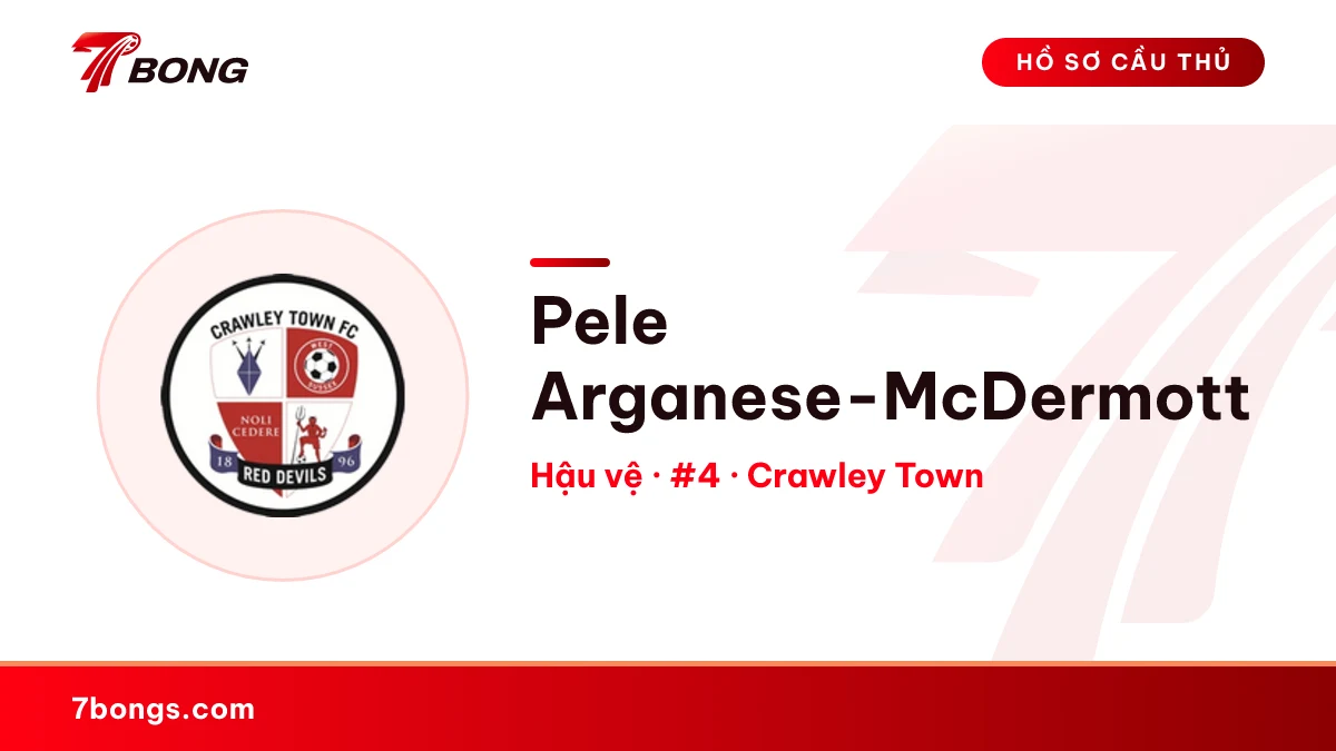 Pele Arganese-McDermott — Crawley Town