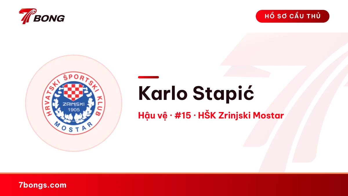 Karlo Stapić — HŠK Zrinjski Mostar