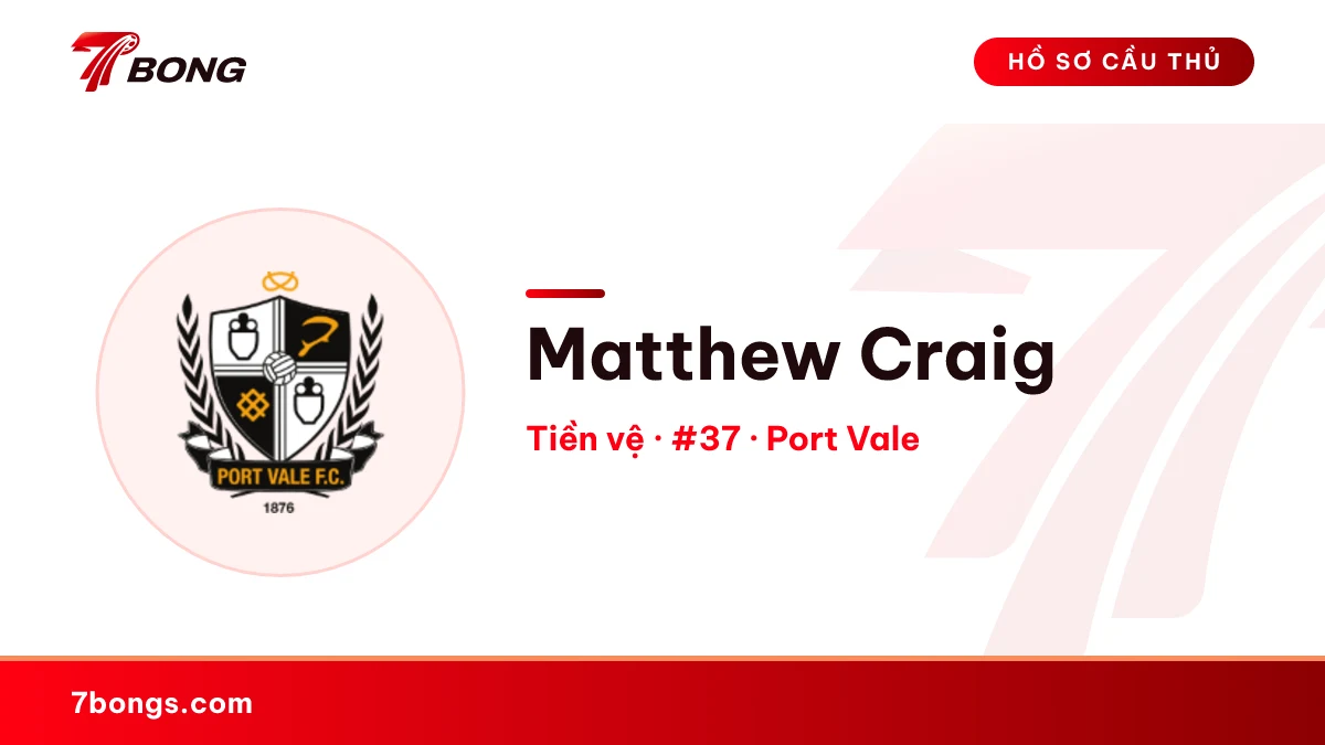 Matthew Craig — Port Vale