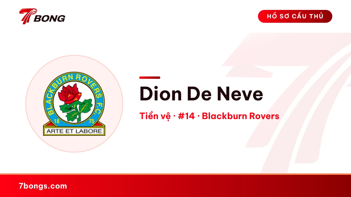 Dion De Neve — Blackburn Rovers