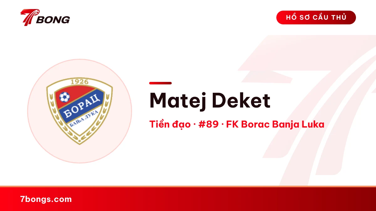 Matej Deket — FK Borac Banja Luka